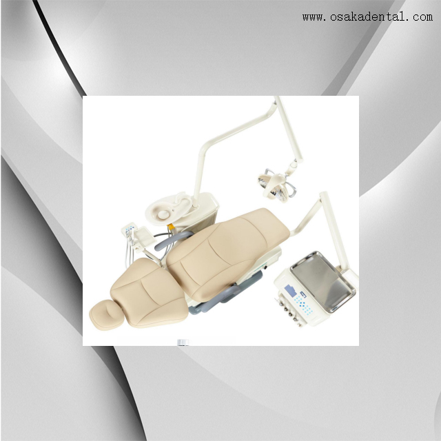 كرسي طبيب أسنان بغطاء كهربائي جراحي مع صينية أدوات ملتوية