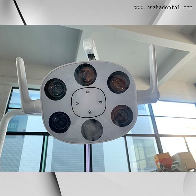 يغطي الفينيل كرسي الأسنان الجلدي مع المجهر