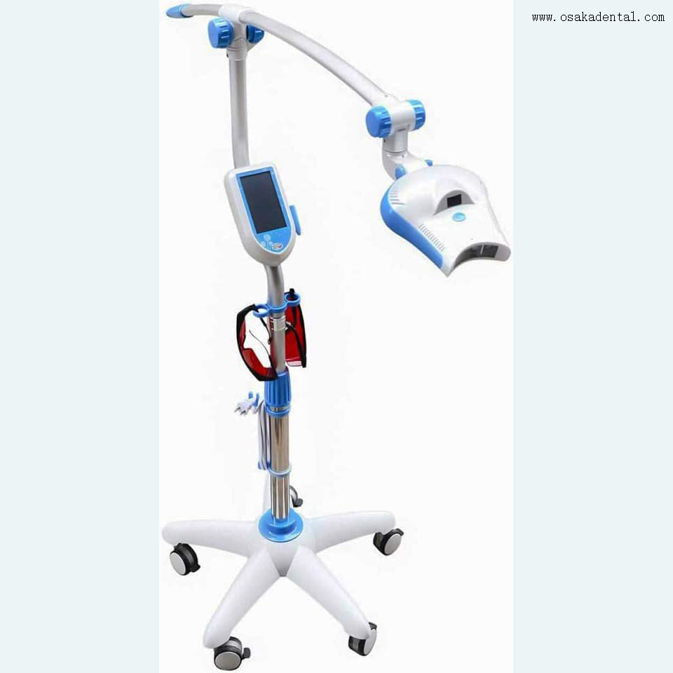 لوحة عرض رقمية مصباح تبييض الأسنان من موبي مزود بعجلة