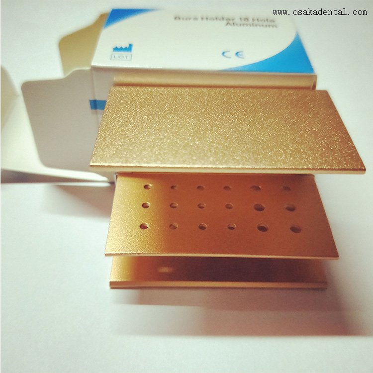 حامل أزيز الأسنان ذو 18 فتحة مناسب لـ 12 من الأزيز FG و6 من الأزيز RA