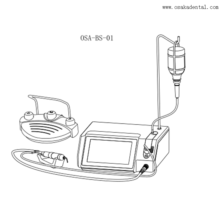 جراحة العظام بيزو بالموجات فوق الصوتية للأسنان HD شاشة تعمل باللمس آلة العظام بيزو بالموجات فوق الصوتية جراحة العظام
