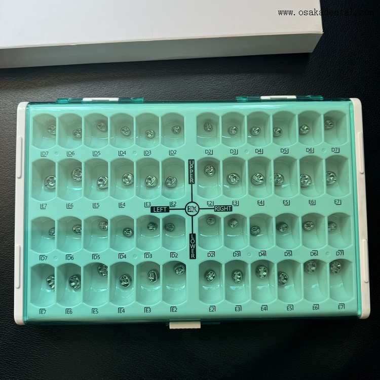 تاج أطفال من الفولاذ المقاوم للصدأ للأسنان 48 قطعة/صندوق