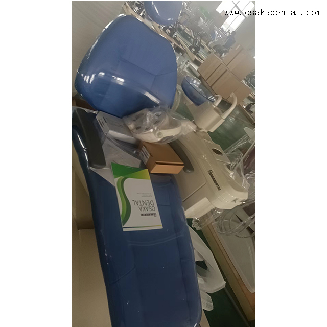 كرسي طب الأسنان مع عربة متنقلة وتصميم مريح