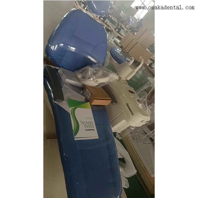 كرسي طب الأسنان مع عربة متنقلة وتصميم مريح