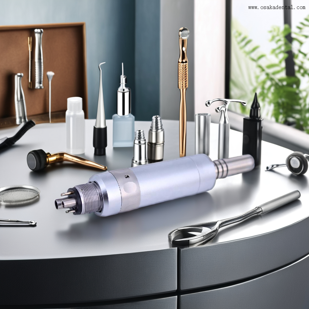 محرك هواء للأسنان مزود بالألياف الضوئية 6 فتحات