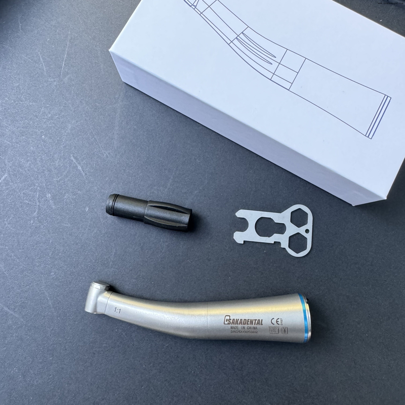 زاوية كونترا من الألياف الضوئية للأسنان 1:1 لأزيز RA أو أزيز FG