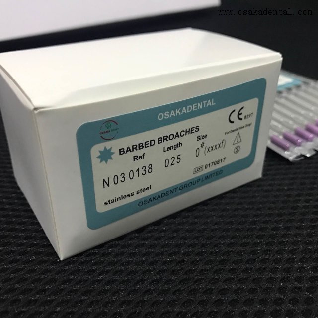 ملف اللبية للأسنان، دبابيس شائكة للأسنان لتنظيف قناة الجذر