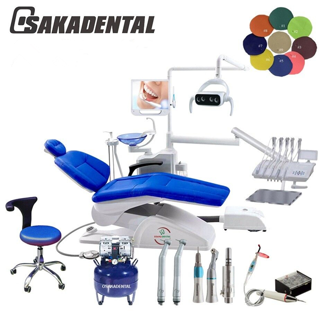 نموذج جديد موديل أعلى وحدة كرسي طب الأسنان مجموعة مع ضاغط
