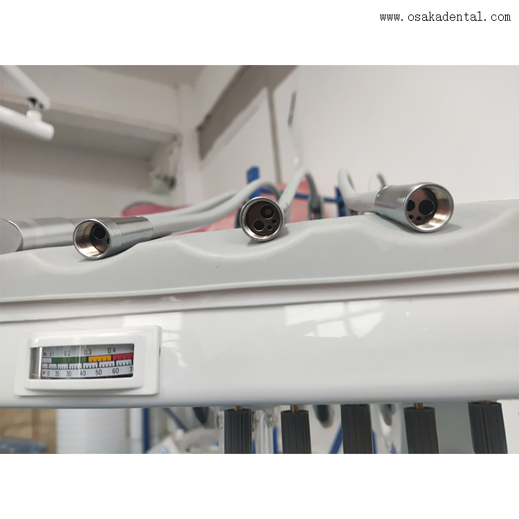 كرسي طب الأسنان بدواسة القدم مع وحدة التشغيل