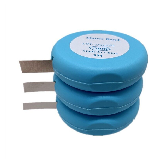 شريط مصفوفة الأسنان، لفة شريط مصفوفة من الفولاذ المقاوم للصدأ، ترميم الأسنان