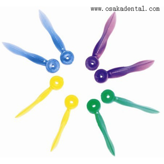 إسفين بلاستيكي للأسنان يمكن التخلص منه مع ثقوب