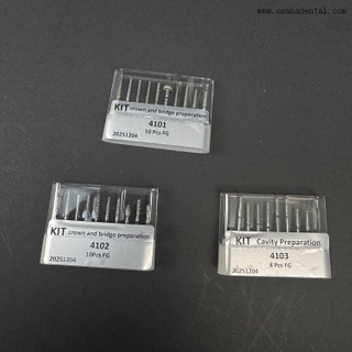 مجموعات طب الأسنان FG Diamond Bur للتاج والجسر. لـ OSA-4101-4102-4103 الأمامي