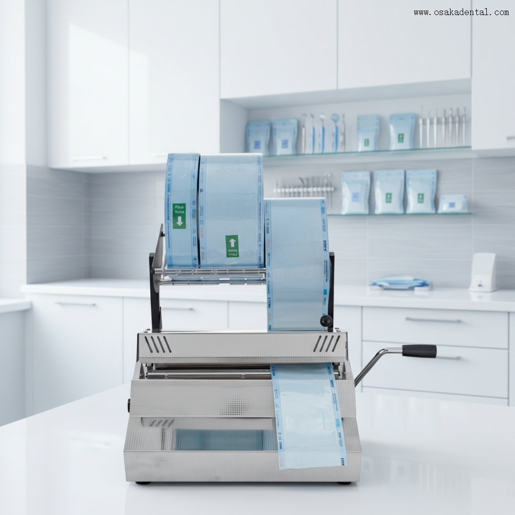 الأسنان الأوتوكلاف تعقيم الحقيبة لفة السدادة الأسنان ختم الحقيبة آلة الختم آلة الختم لعيادة الأسنان