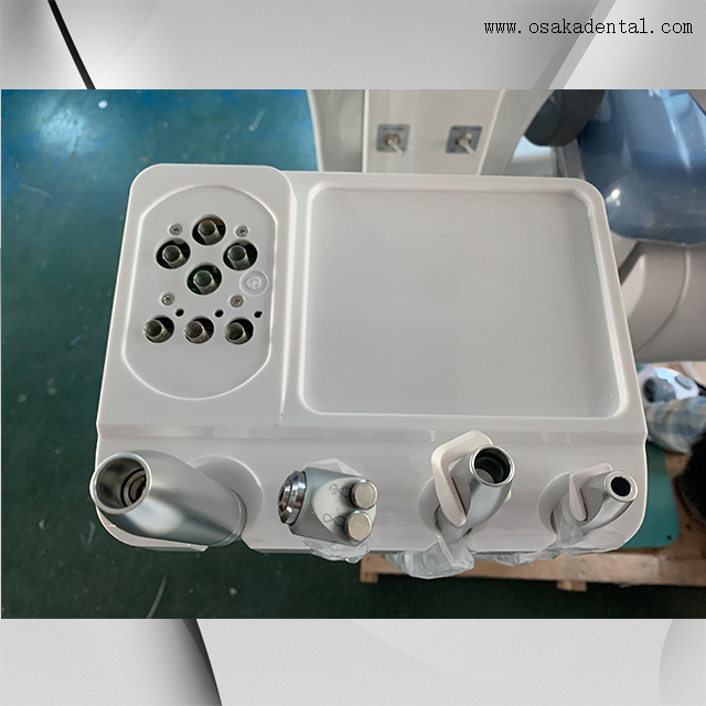 يغطي الفينيل كرسي الأسنان الجلدي مع المجهر