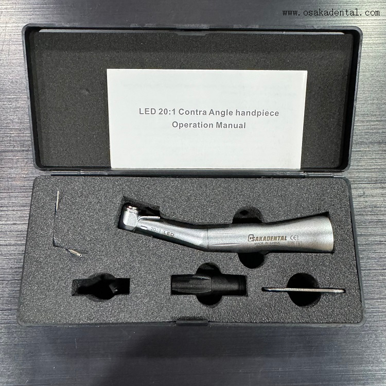 20: 1 قبضة أسنان كونترا آنجل المزروعة مع مصباح LED ذاتي مولد كهربائي