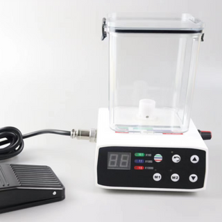 محرك كهربائي للأسنان مزود بخزان مياه ودواسة قدم