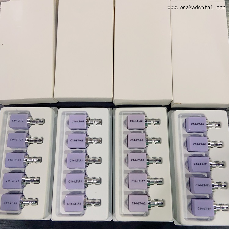 أنواع مختلفة من كتل السيراميك مع الشياق