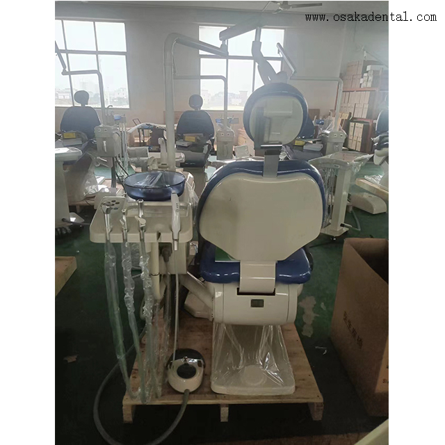 كرسي طب الأسنان مع عربة متنقلة وتصميم مريح