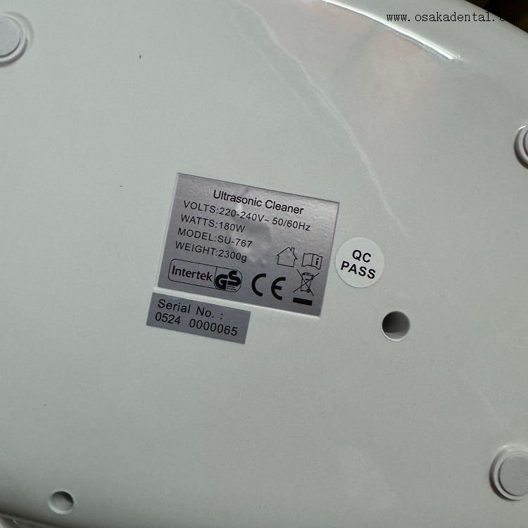 منظف الأسنان بالموجات فوق الصوتية 2.5 لتر