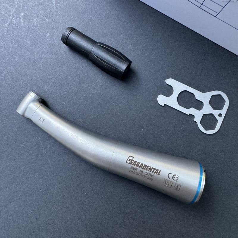 زاوية كونترا من الألياف الضوئية للأسنان 1:1 لأزيز RA أو أزيز FG