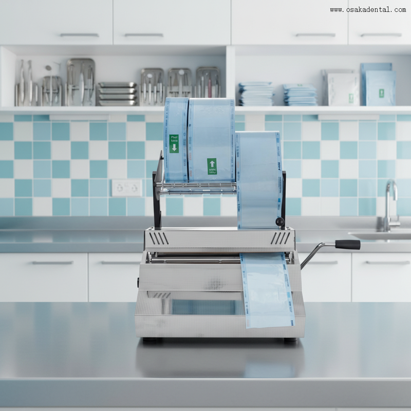 الأسنان الأوتوكلاف تعقيم الحقيبة لفة السدادة الأسنان ختم الحقيبة آلة الختم آلة الختم لعيادة الأسنان