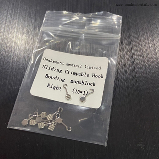 تقويم الأسنان هوك انزلاقي قابل للتجعيد يربط قطعة واحدة على اليمين