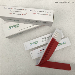 ورق توضيحي للأسنان باللونين الأزرق والأحمر OSA-W13BR