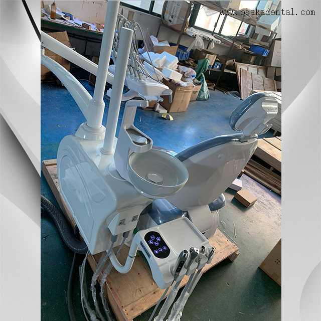 يغطي الفينيل كرسي الأسنان الجلدي مع المجهر