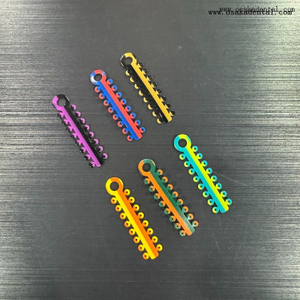 ربطة عنق مزدوجة اللون لتقويم الأسنان OSA-F729-S1-D