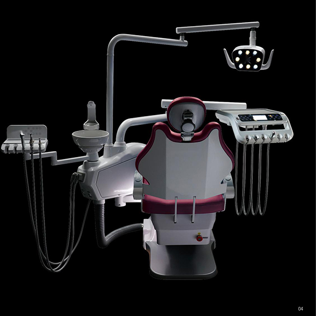 مصباح كرسي الأسنان الجلدي المريح لعيادة الأسنان مع مادة ألجينات انطباع الأسنان