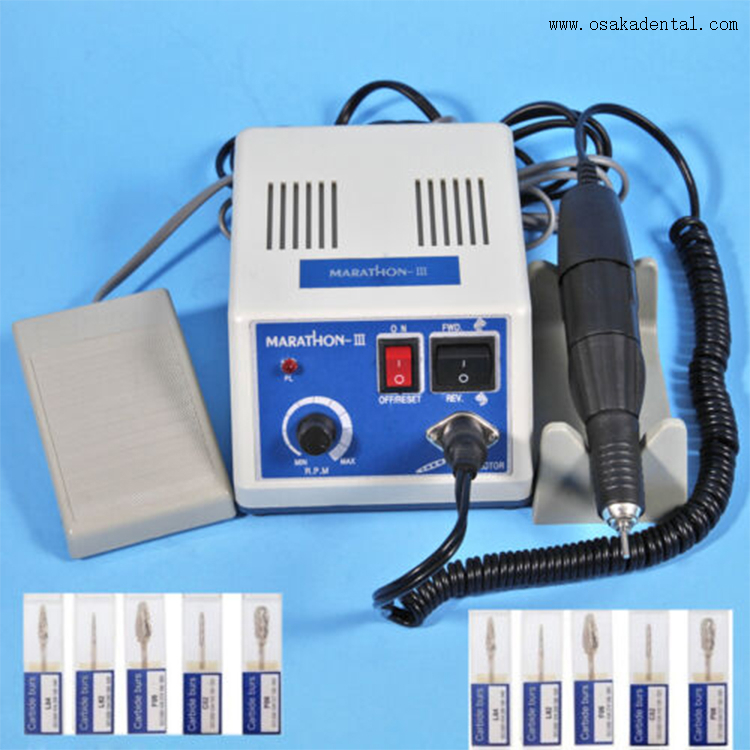 معدات طب الأسنان محرك صغري للأسنان مع قبضة استخدام المختبر