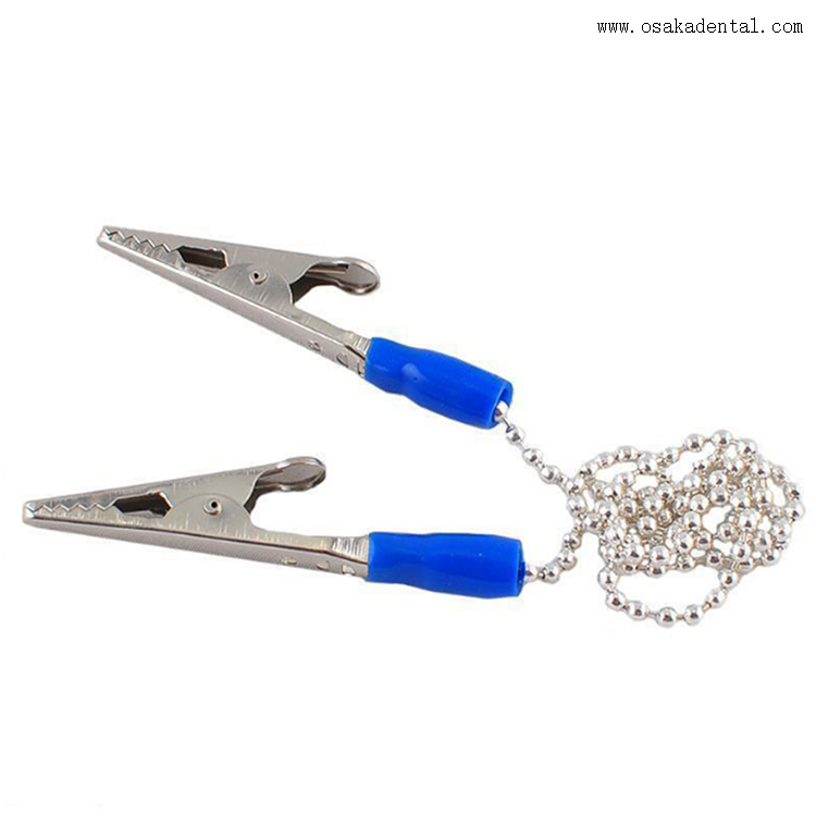 حامل مرايل الأسنان بمشبك بلاستيكي أو معدني