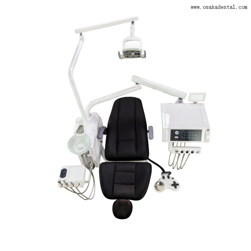 وحدة طب الأسنان الفاخرة مع نظام التحكم في دواسة القدم متعدد الوظائف 