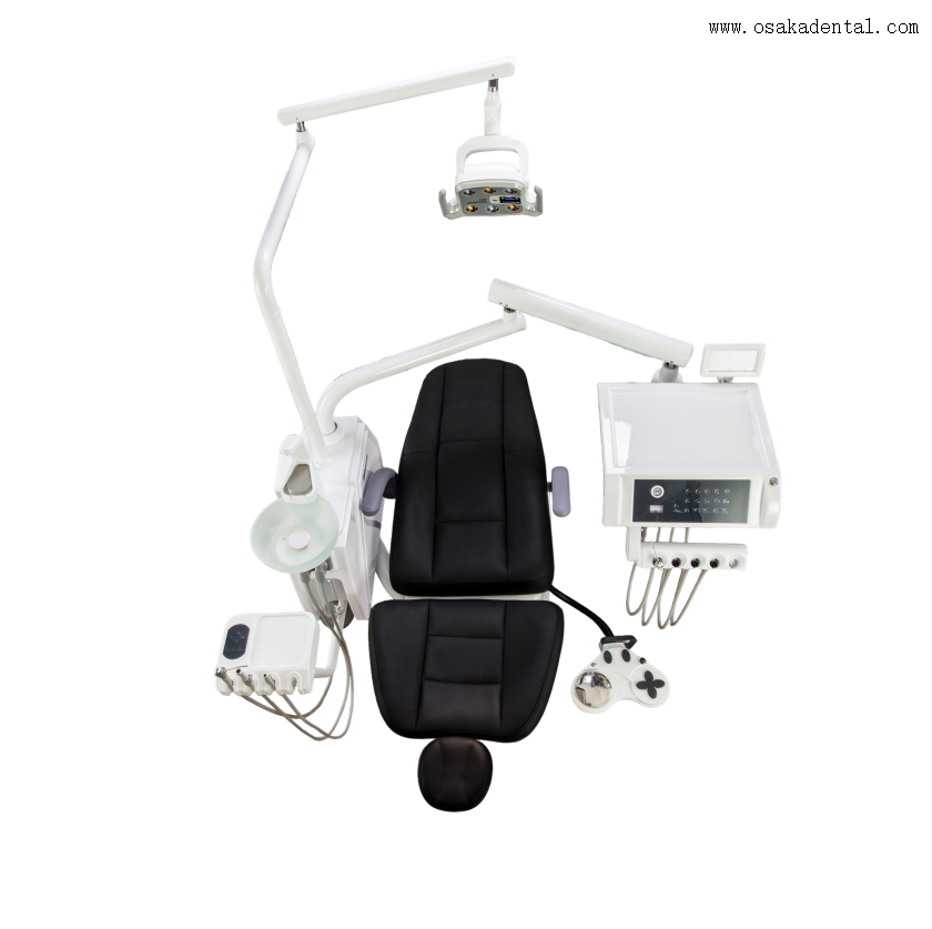 وحدة طب الأسنان الفاخرة مع نظام التحكم في دواسة القدم متعدد الوظائف 