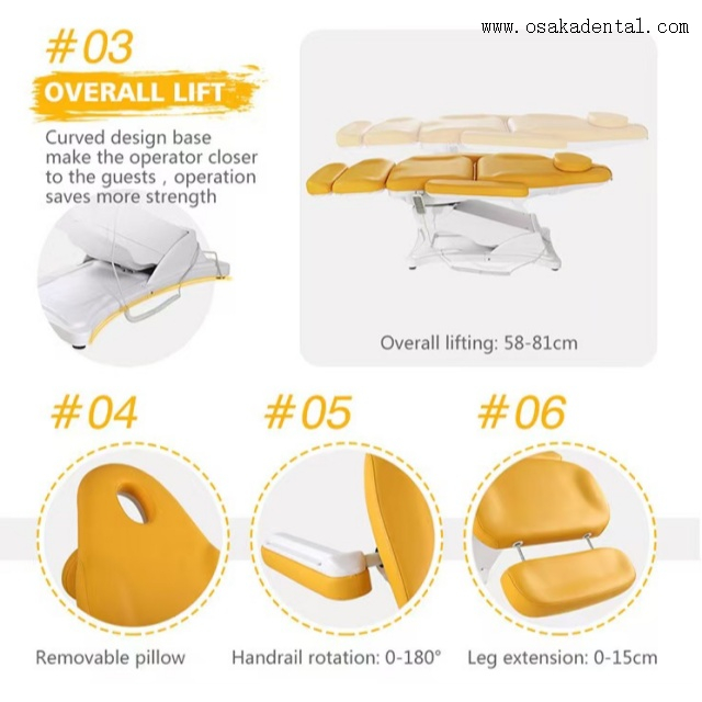 كرسي الفحص الطبي، سرير وكرسي سبا لتجميل الوجه