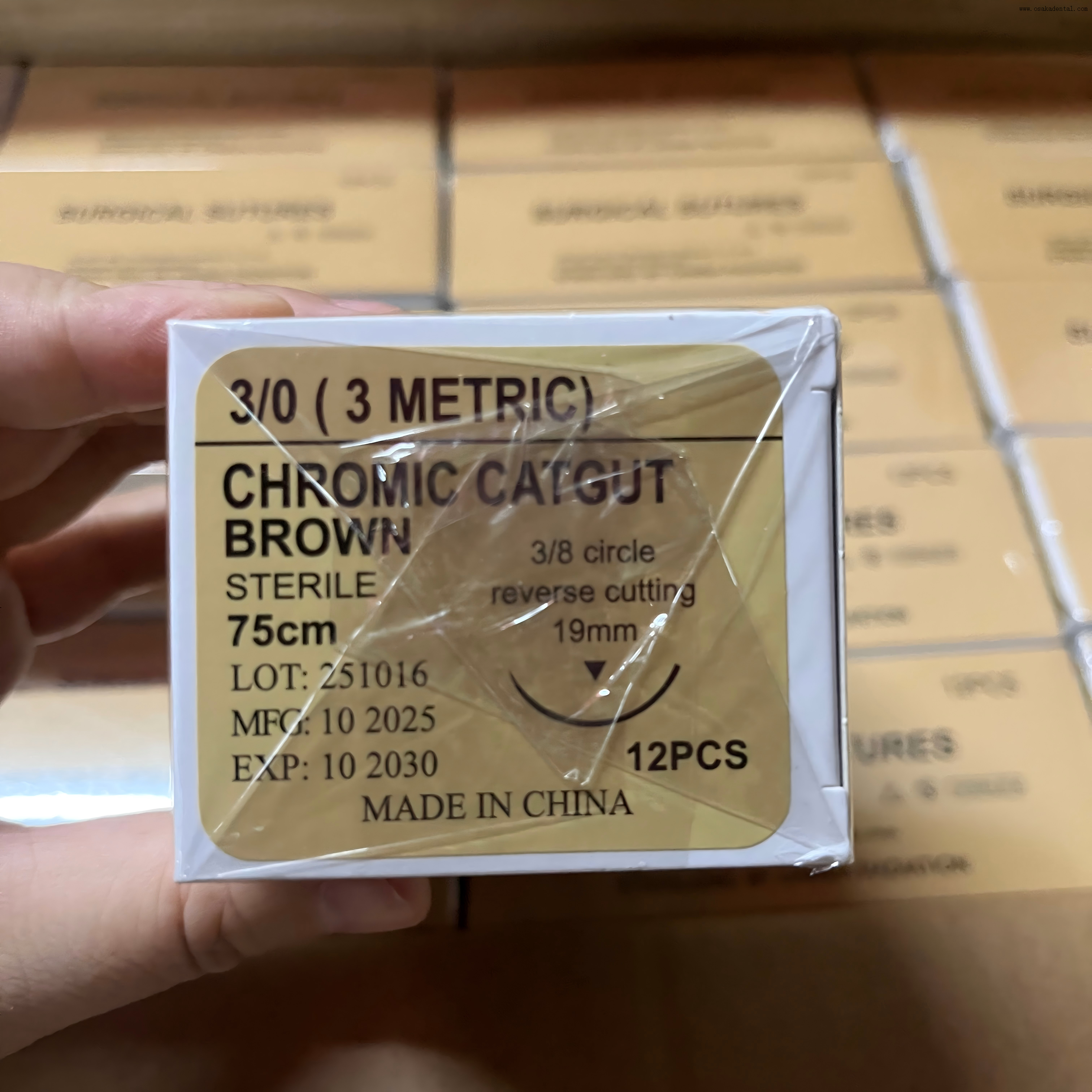 خيوط جراحية لعيادة الأسنان معقمة بأشعة جاما