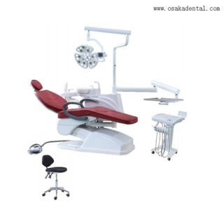 كرسي طب الأسنان مع مصباح LED للزرع وصينية متحركة