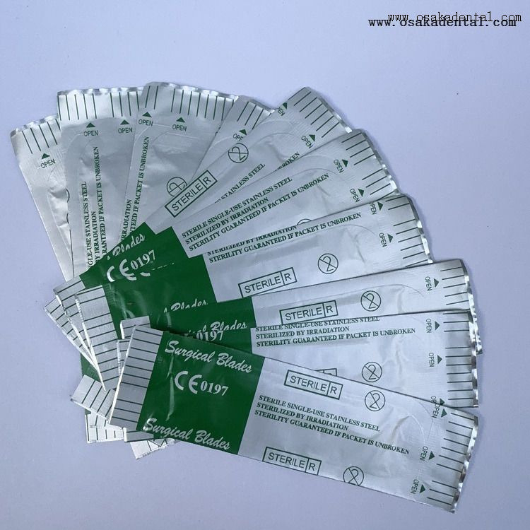 شفرة جراحية للأسنان من الفولاذ المقاوم للصدأ 100 قطعة/صندوق OSA-L088