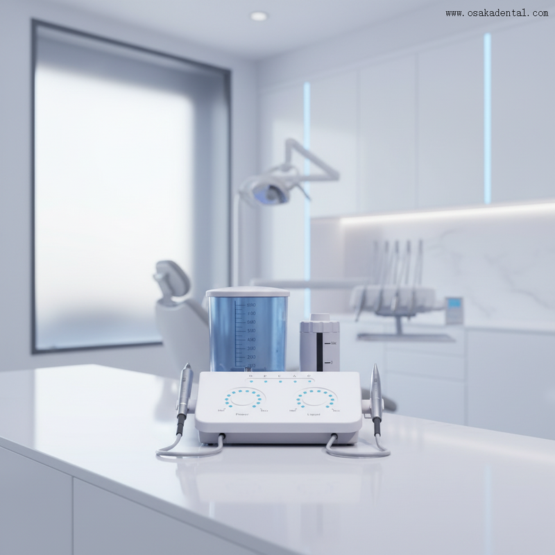 قشارة الأسنان مع Air Prophy اثنان في جهاز واحد