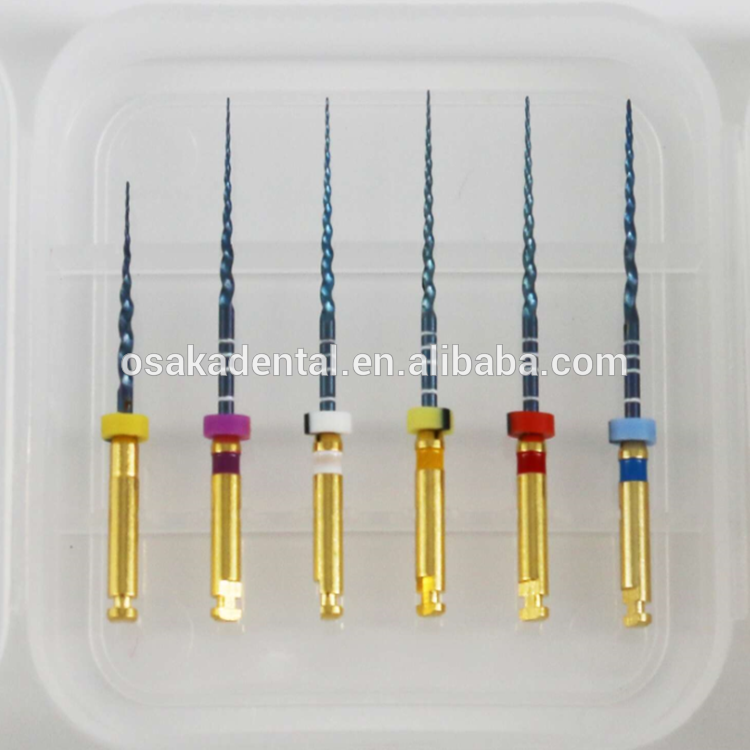 A Osakadental العلامة التجارية الأسنان الأزرق Niti Activation Protaper Super Files