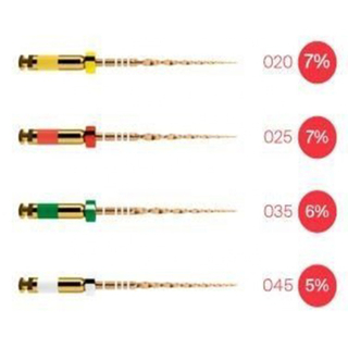 موجة اللبية للأسنان - ملف نيتي ذهبي واحد