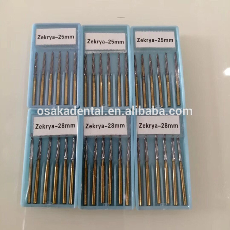 الأسنان الأسنان FG Zekrya Golden Carbide Bur