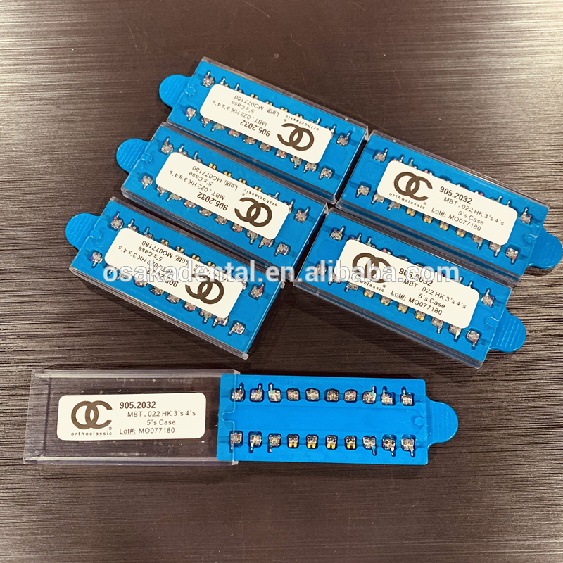 2019 قوس أزرق Roth MBT OC في صندوق التعبئة لاستخدام تقويم الأسنان