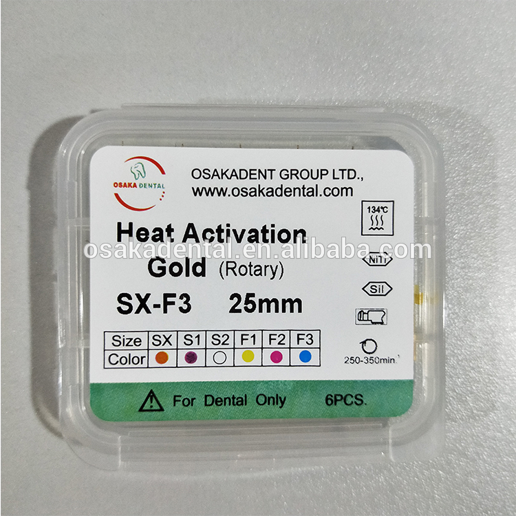 الأسنان اللبية تنشيط الحرارة البروتيني ملف الذهب نيتي